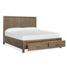 Westbourne Dark Umber Queen Panel Storage Bed