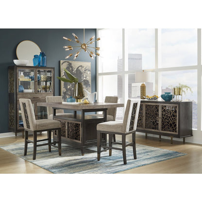 Ryker Nocturn Black And Coventry Grey Display Cabinet