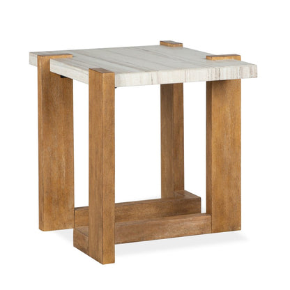 Carrington Honey Wheat Rectangular End Table