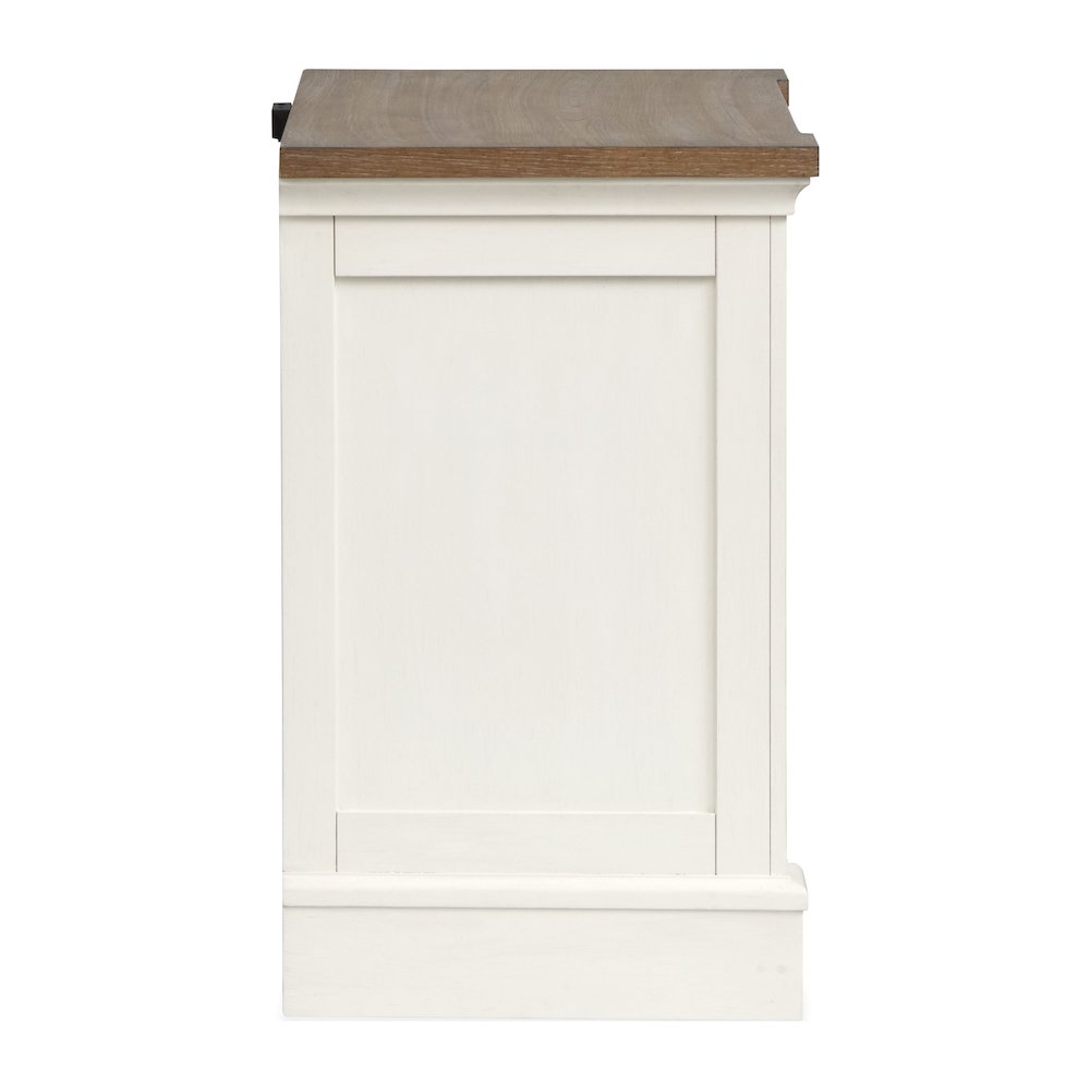 Kingston Whisper White And Cerused Nutmeg Drawer Nightstand