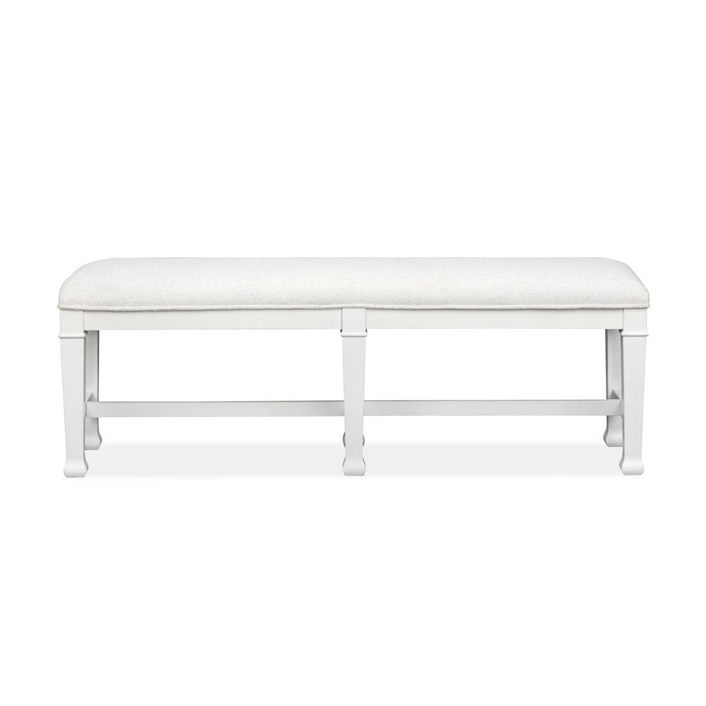 Kingston Whisper White And Cerused Nutmeg Bench