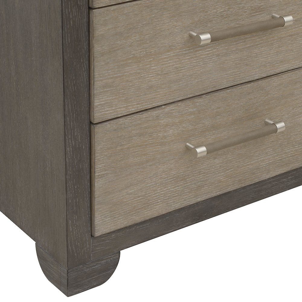 Pulaski Anderson Park Moose Trail And Frontier Brown 3 Drawer Nightstand