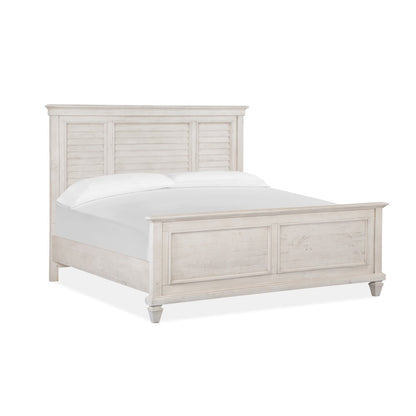 Newport Alabaster King Shutter Panel Bed