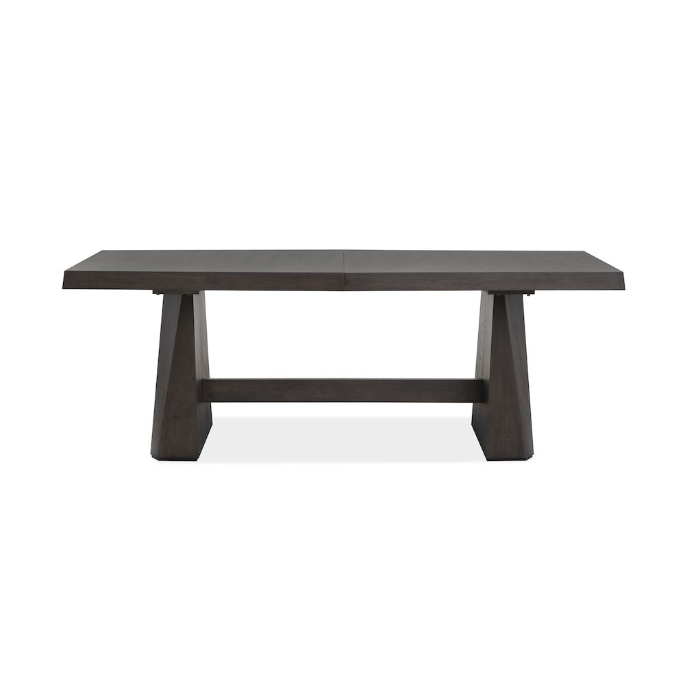 Tauren Coffee Bean Extendable Double Pedestal Dining Table