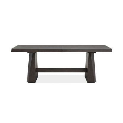 Tauren Coffee Bean Extendable Double Pedestal Dining Table