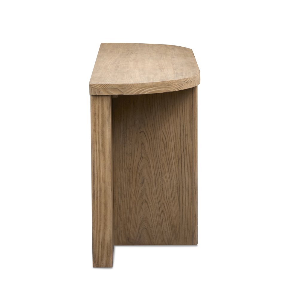 Hayden Golden Oat Demilune Sofa Table