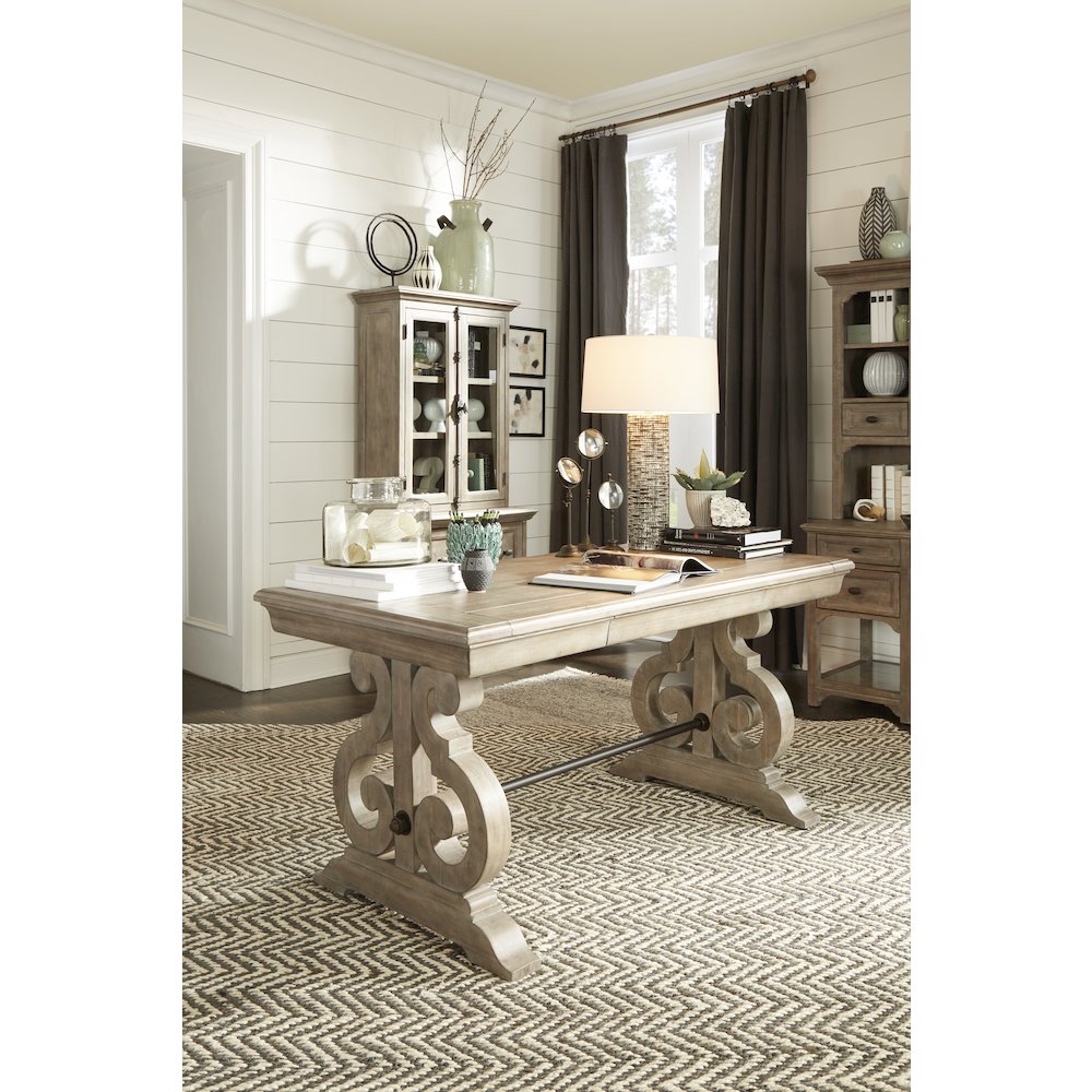 Tinley Park Dove Tail Grey Writing Desk