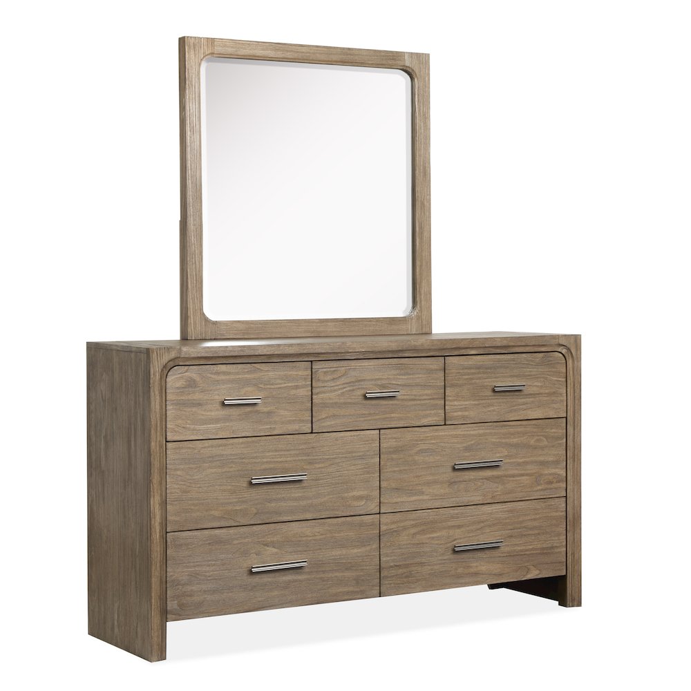 Westbourne Dark Umber Dresser With Portrait Mirror