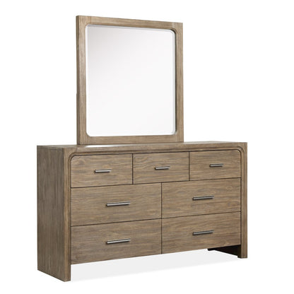 Westbourne Dark Umber Dresser With Portrait Mirror