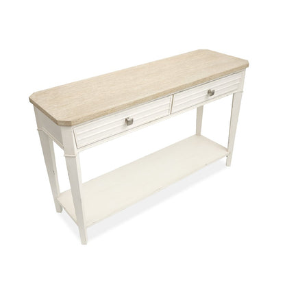 Echo Isles Sea Pearl And Driftwood Rectangular Sofa Table