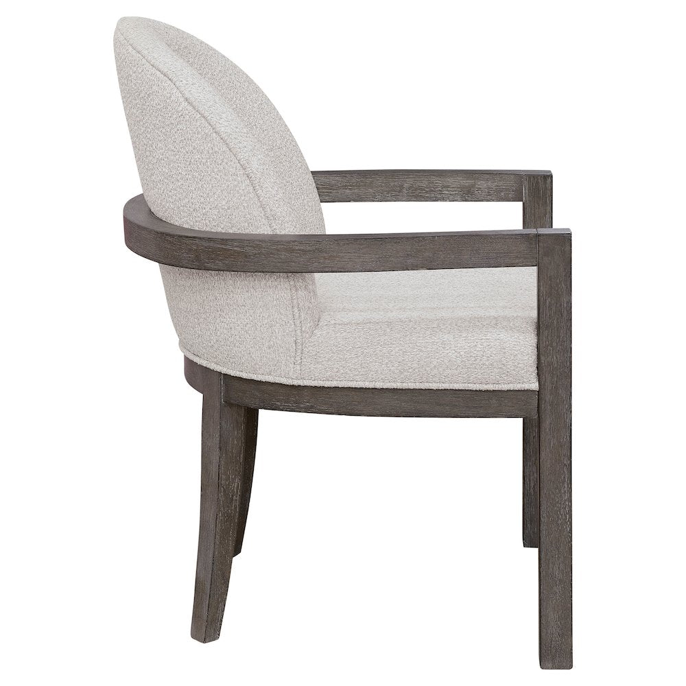 Pulaski Anderson Park Moose Trail And Frontier Brown Upholstered Host Chair