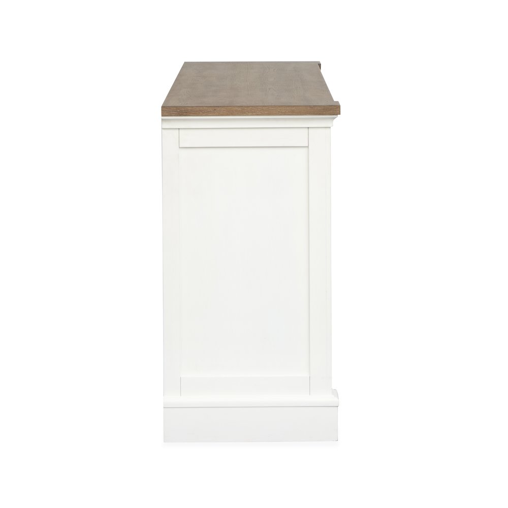 Kingston Whisper White And Cerused Nutmeg Credenza