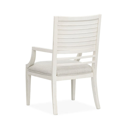 Echo Isles Sea Pearl And Driftwood Upholstered Arm Chair Two Pack
