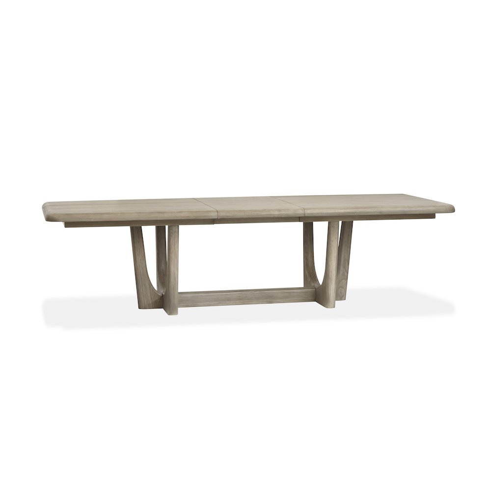 Braelyn Dorian Grey Extendable Trestle Dining Table