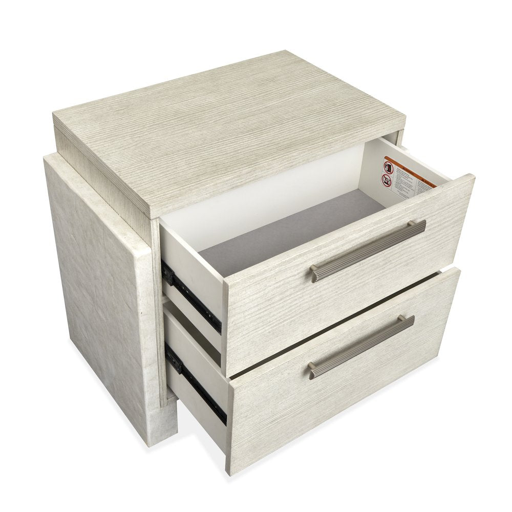 Lorelei Misty Cloud Drawer Nightstand