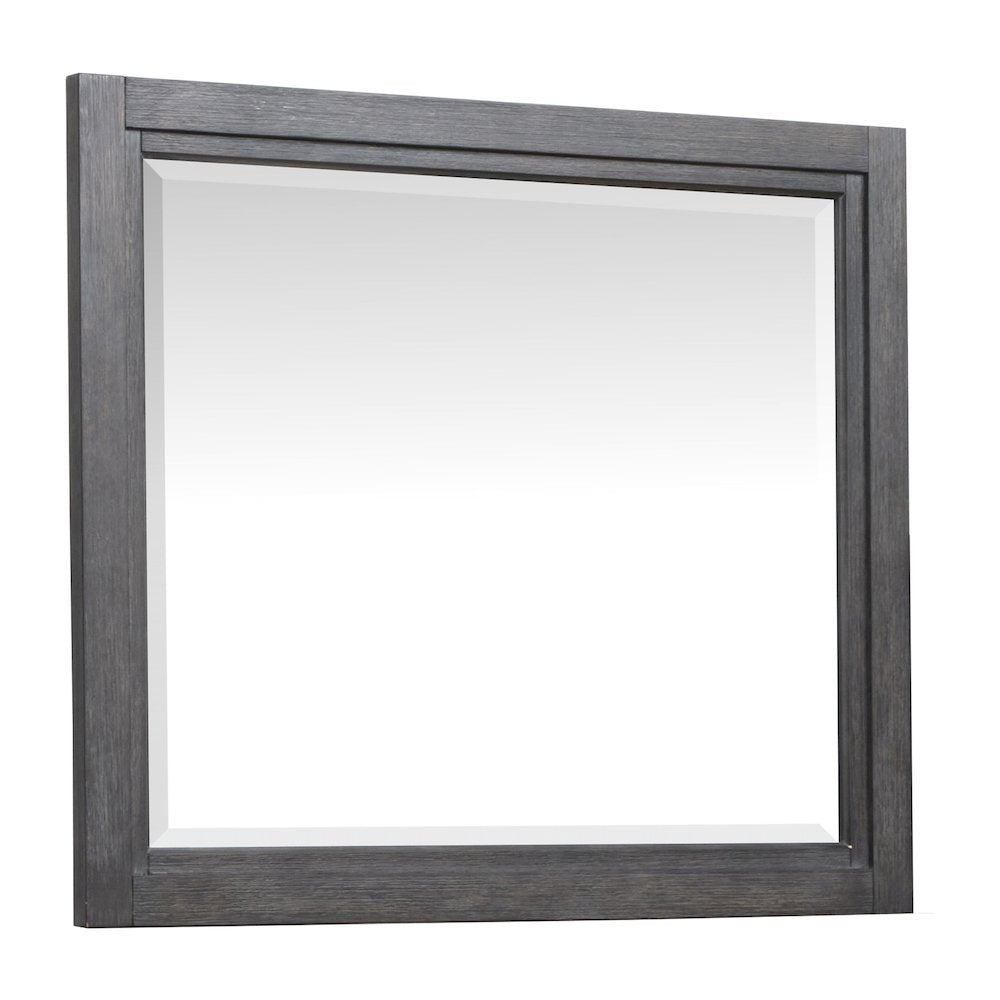 Plum Creek Ravenwood Black Drawer Dresser With Landscape Mirror