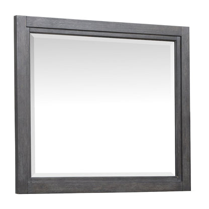 Plum Creek Ravenwood Black Drawer Dresser With Landscape Mirror