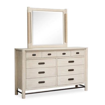 Sunset Cove Sanibel Brown Drawer Dresser With Landscape Mirror