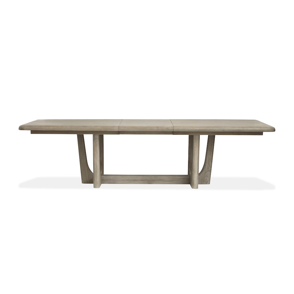 Braelyn Dorian Grey Extendable Trestle Dining Table