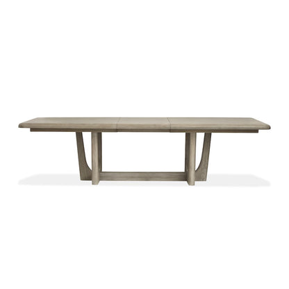 Braelyn Dorian Grey Extendable Trestle Dining Table