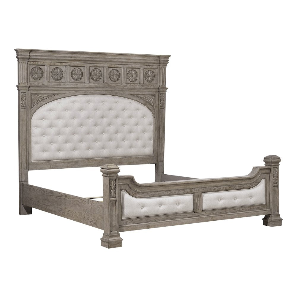 Pulaski Kingsbury French Gray Queen Panel Bed