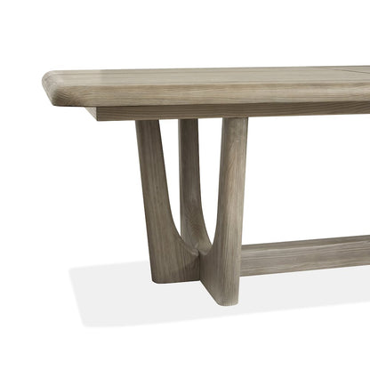 Braelyn Dorian Grey Extendable Trestle Dining Table