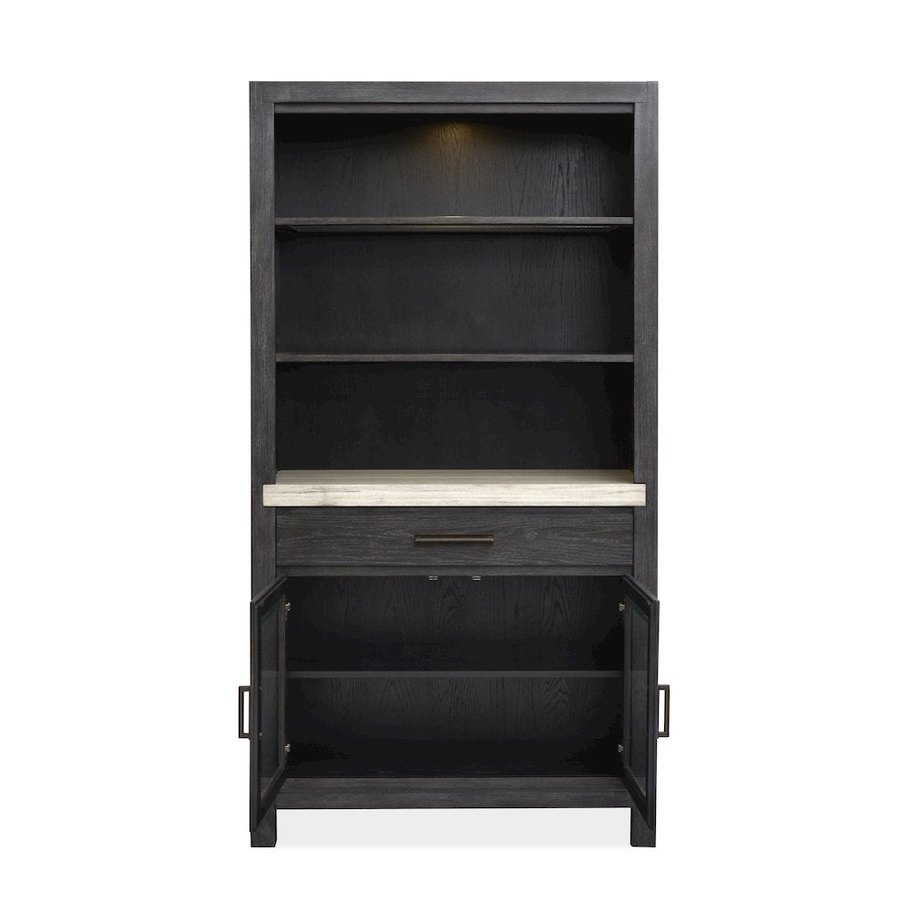 Plum Creek Ravenwood Black Display Cabinet