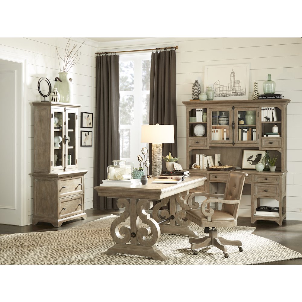 Tinley Park Dove Tail Grey Writing Desk