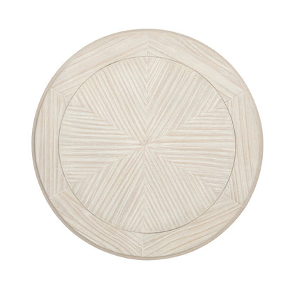 Bostwick Coconut Cream Round End Table