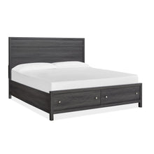 Merrifield Raisin Black Queen Panel Storage Bed