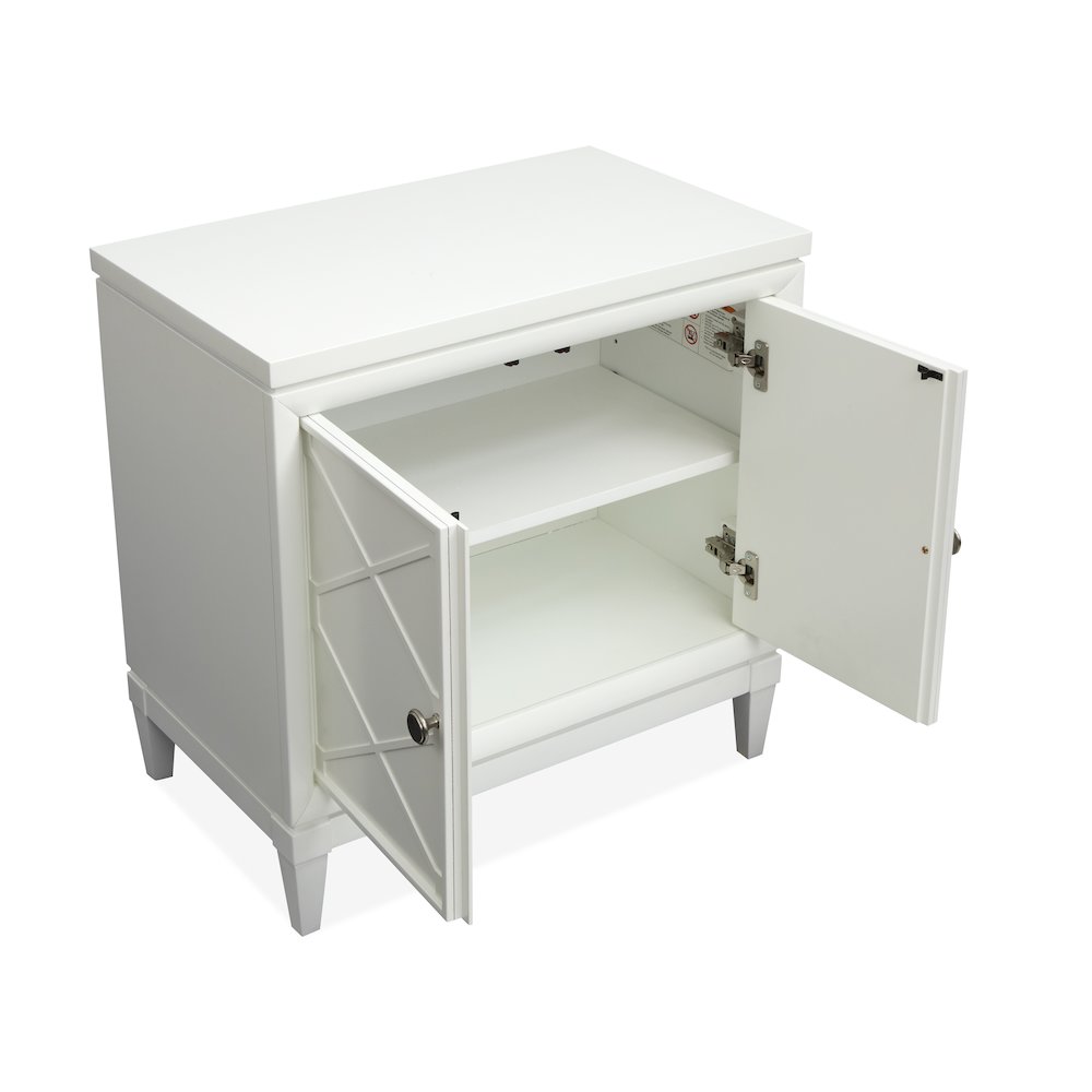 Springhouse Whisper White Door Nightstand
