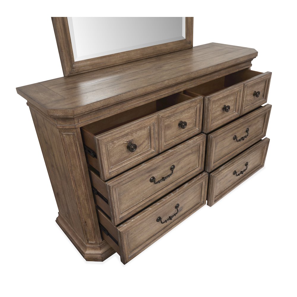 Adler Court Florentine Walnut Drawer Dresser