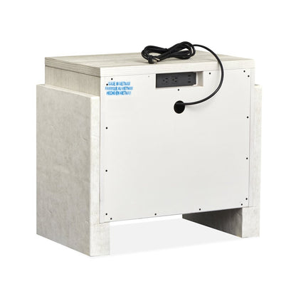 Lorelei Misty Cloud Drawer Nightstand