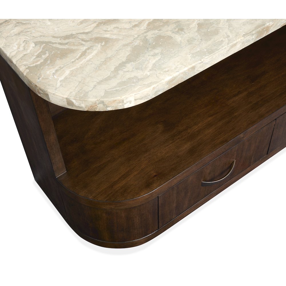 Mcpherson Burnt Umber Demilune Sofa Table