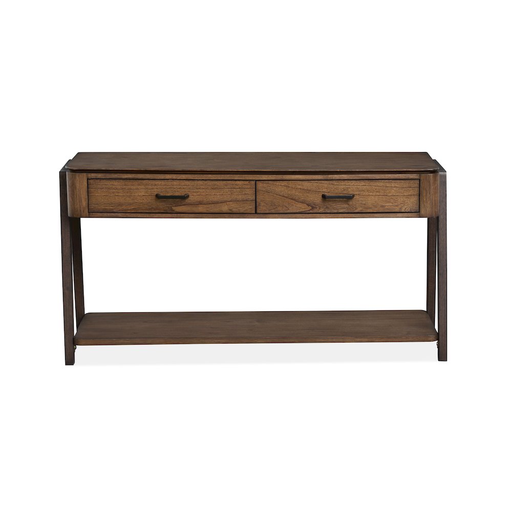 Hallie Milk Chocolate And Dark Chocolate Rectangular Sofa Table