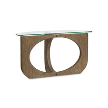 Lainey Almond Demilune Sofa Table