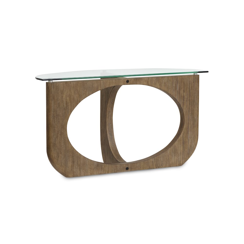 Lainey Almond Demilune Sofa Table