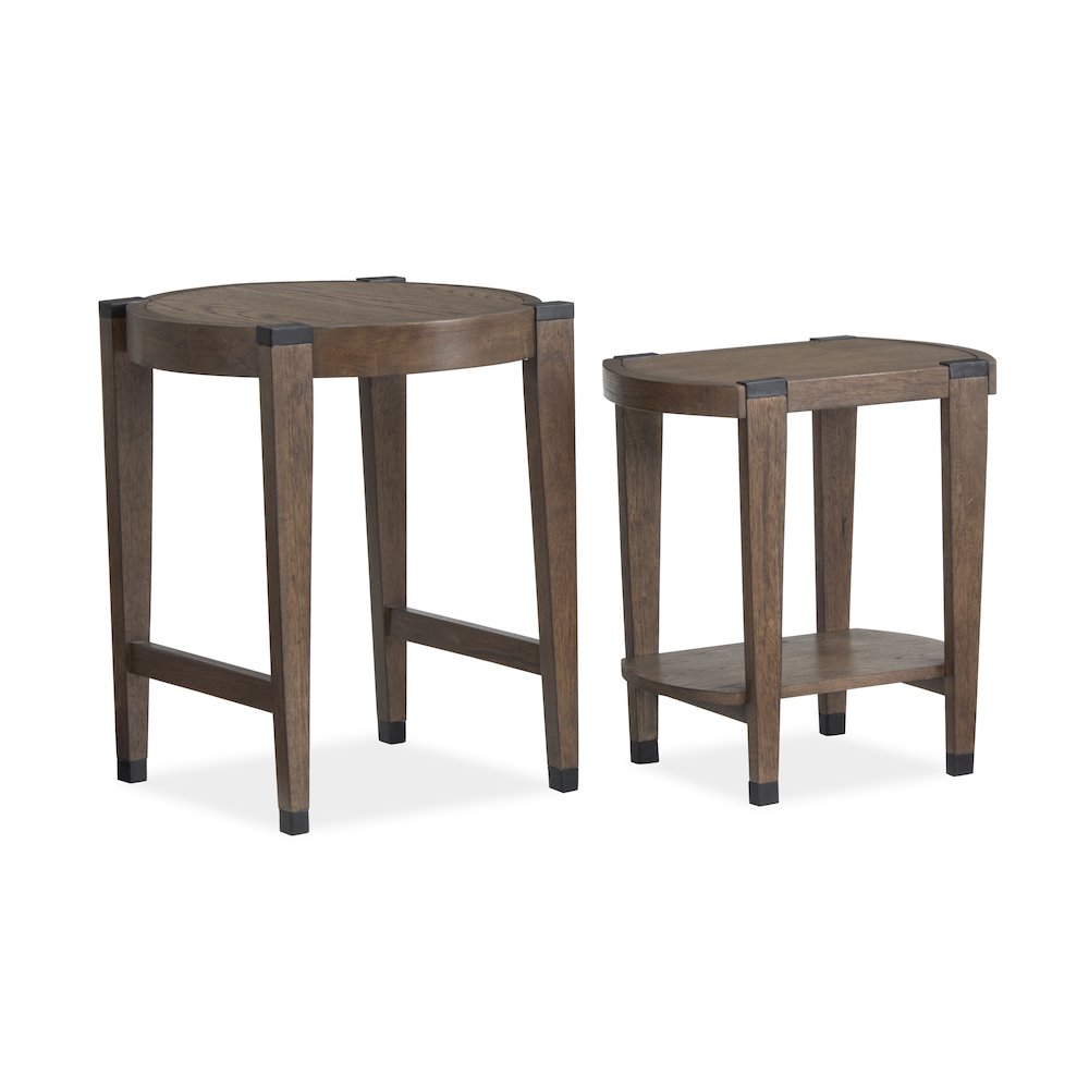 Kaysen Wallaby And Matte Black Nesting End Table