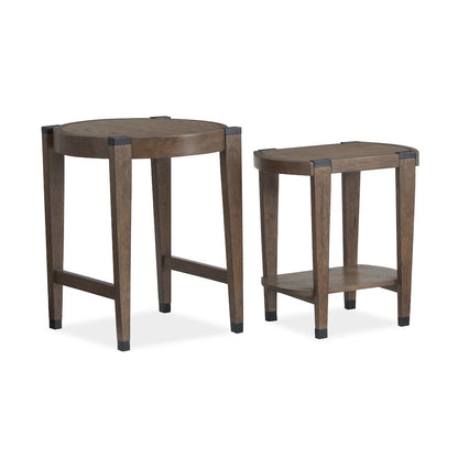 Kaysen Wallaby And Matte Black Nesting End Table