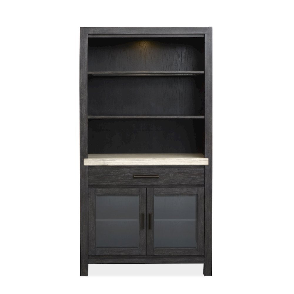 Plum Creek Ravenwood Black Display Cabinet