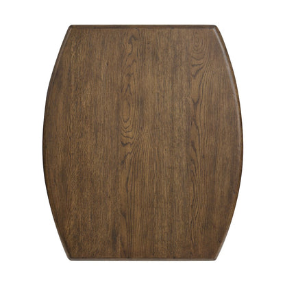 Phoebe Sienna Brown Rectangular End Table