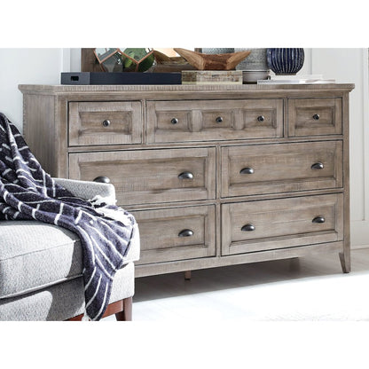 Paxton Place Dovetail Grey Drawer Dresser