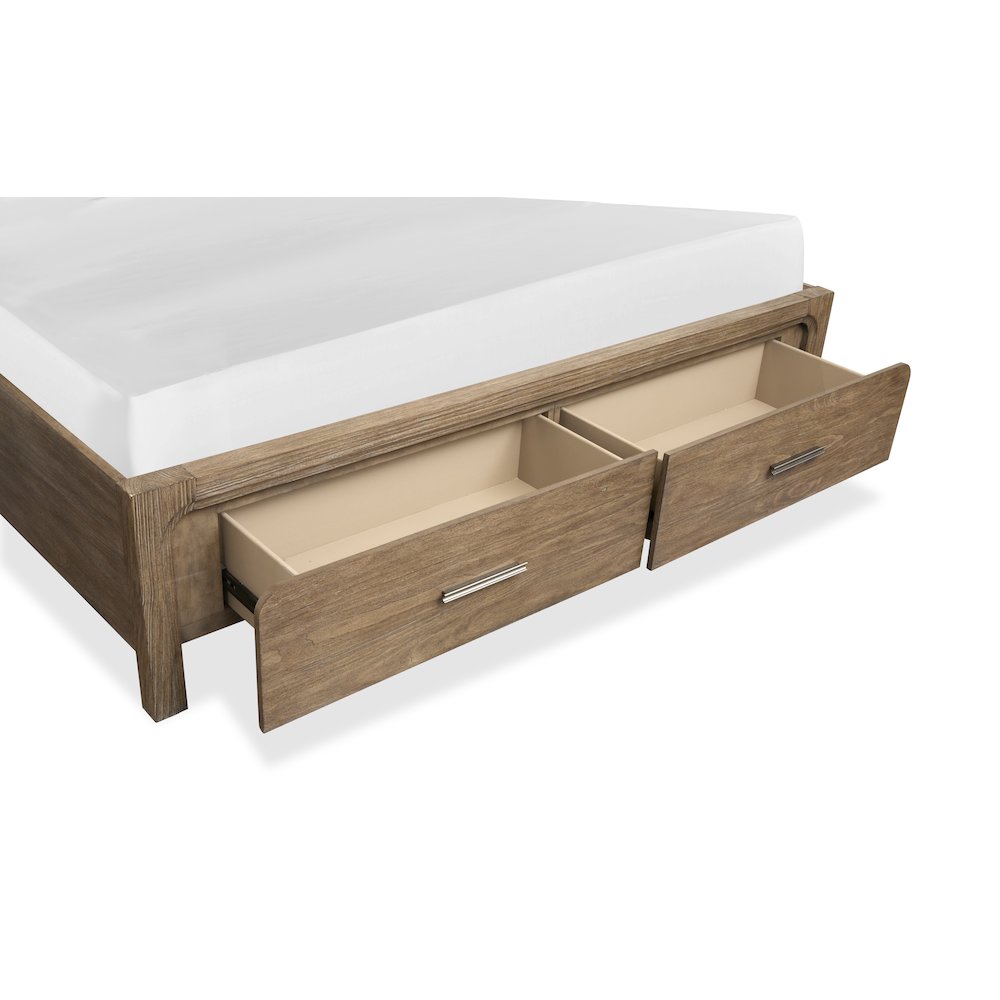 Westbourne Dark Umber Queen Panel Storage Bed