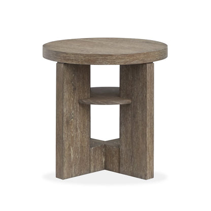 Conway Spiced Brown Round End Table