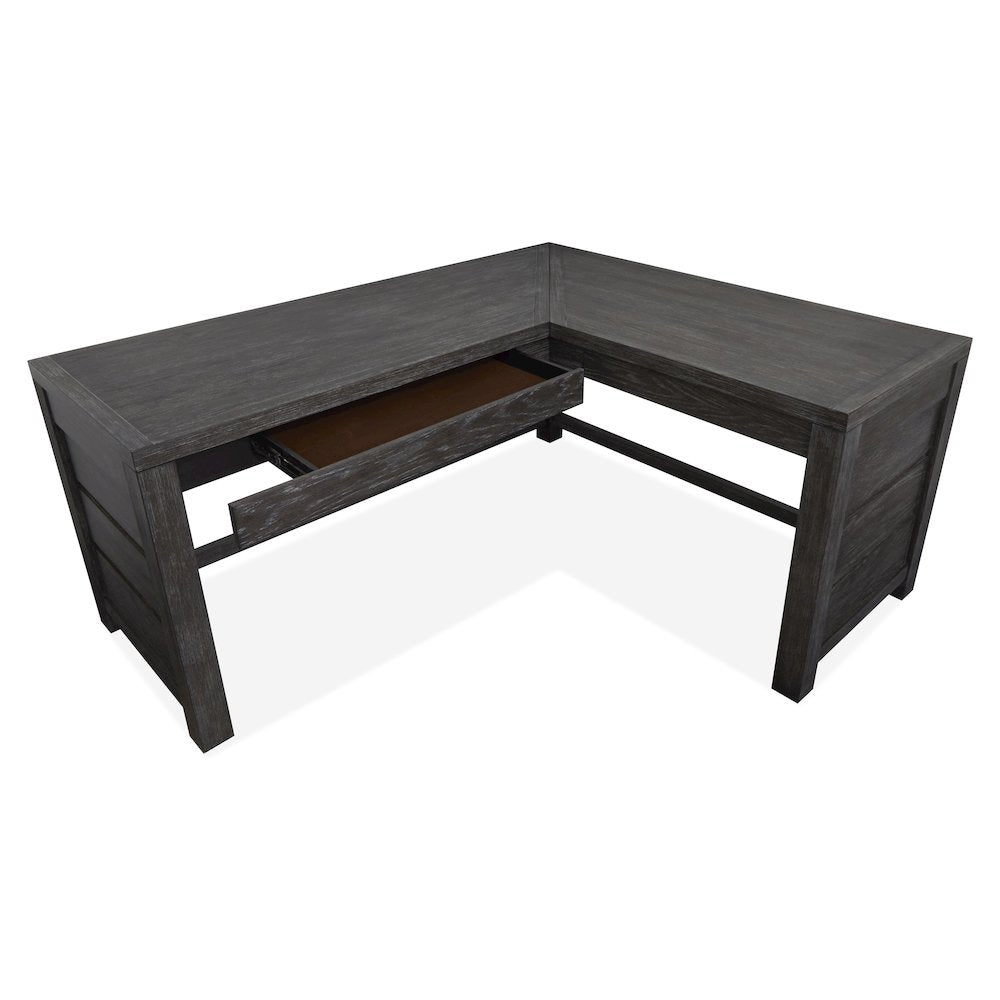 Plum Creek Ravenwood Black L-Desk
