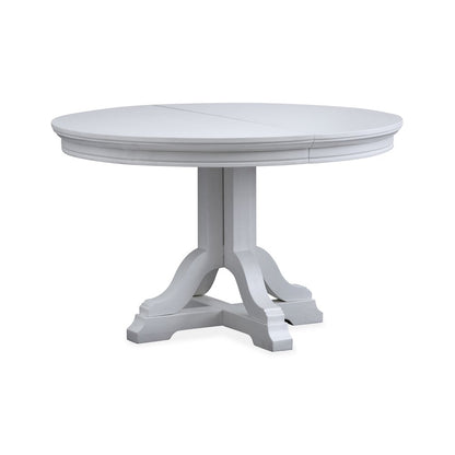 Charleston Harbor Gray Grey Extendable 48" Round Dining Table