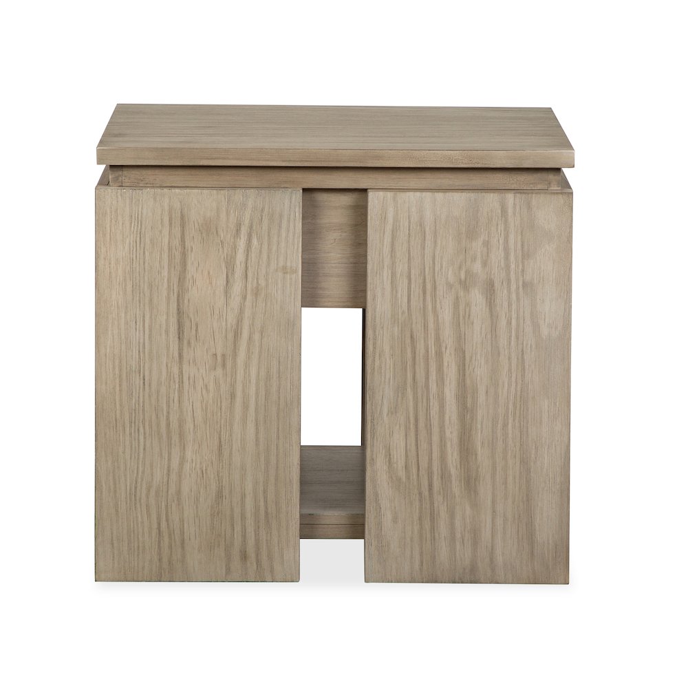 Conrad Stone Harbor Grey Rectangular End Table