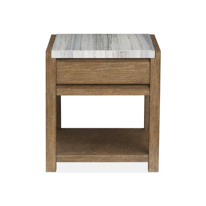 Plum Creek Sierra Brown Rectangular End Table