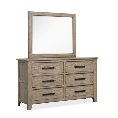 Claremont Smokey Taupe Dresser With Landscape Mirror