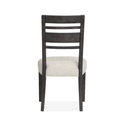 Plum Creek Ravenwood Black Upholstered Side Chair Two Pack